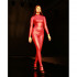 Leather look jumpsuit full body wet look latex bodystocking