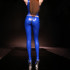 High waisted faux leather trousers wetlook leather leggings