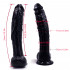 Big black dildo PVC 12 inches curved realistic big dildo