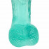 Slanke realistische jelly dildo PVC 12 inch gebogen grote dildo