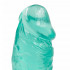 Consolador de gelatina realista delgado PVC 12 pulgadas consolador grande curvo