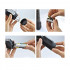 Black classic vibrating dildo black beaded waterproof vibrator