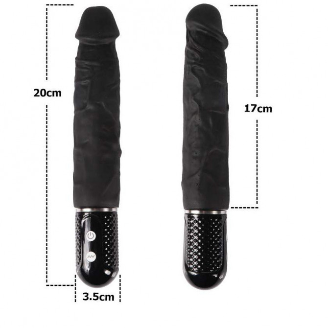 Realistic vibrating dildo 7 inches silicone penis vibrator