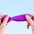 Şarj edilebilir klasik vajina vibratör küçük silikon döner vibratör