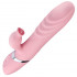 Pinker Stoß-Vibrator kleiner wärmender USB-Stoß-Kaninchen-Vibrator
