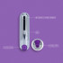 Tiny bullet vibromasseur USB bullet pour sextoys compatibles bullet