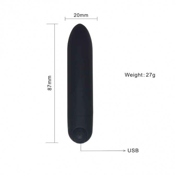 Rechargeable tiny bullet vibrator for bullet-compatible sex toys