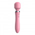 Double ended magic wand vibrator silicone rechargeable wand vibrator