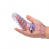 Vibromasseur à manchon de doigt côtelé stimulateur de clitoris point G pour femme