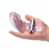 Geribbelde vinger sleeve vibrator g-spot clitoris stimulator voor vrouwen