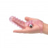 Stimolatore del clitoride del punto g del vibratore della manica delle dita a coste per le donne