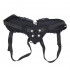 Black Lace Trim Corset-Back Strap-On Harnas voor Dildo