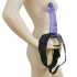 7 inch strap-on, zwart strap-on harnas met 1,57 inch diameter dildo
