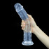Dildo mare din jeleu cu ventuză Jucărie sexuală cu vibrator mare de 10 inchi