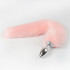 Маленькая анальная пробка с лисьим хвостом, металлическая задница с секс-игрушкой из искусственного меха