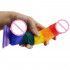 Regenbogen-Penis-Männer-Frauen-farbiger flüssiger Silikon-Masturbator-Paar-Sex-Spielzeug