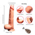 Heated Realistic Dildos With Remote Suction Cup Heating dildos 8 inch